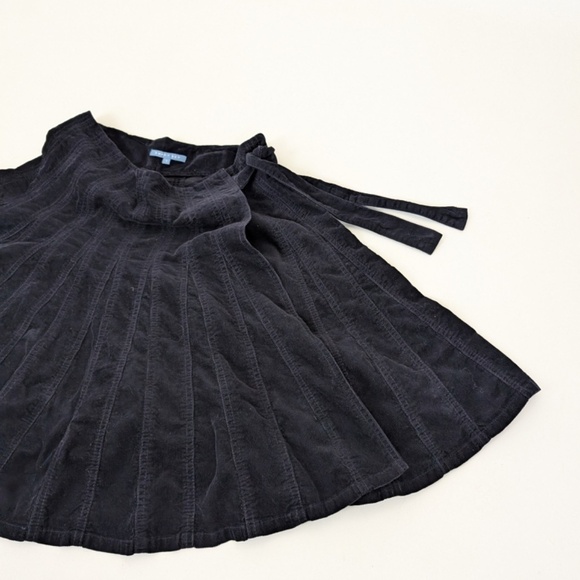 Corduroy Panelled Skirt Mini Midi Smart Set Fit Flare Circle Full A-Line Skater - Picture 5 of 13